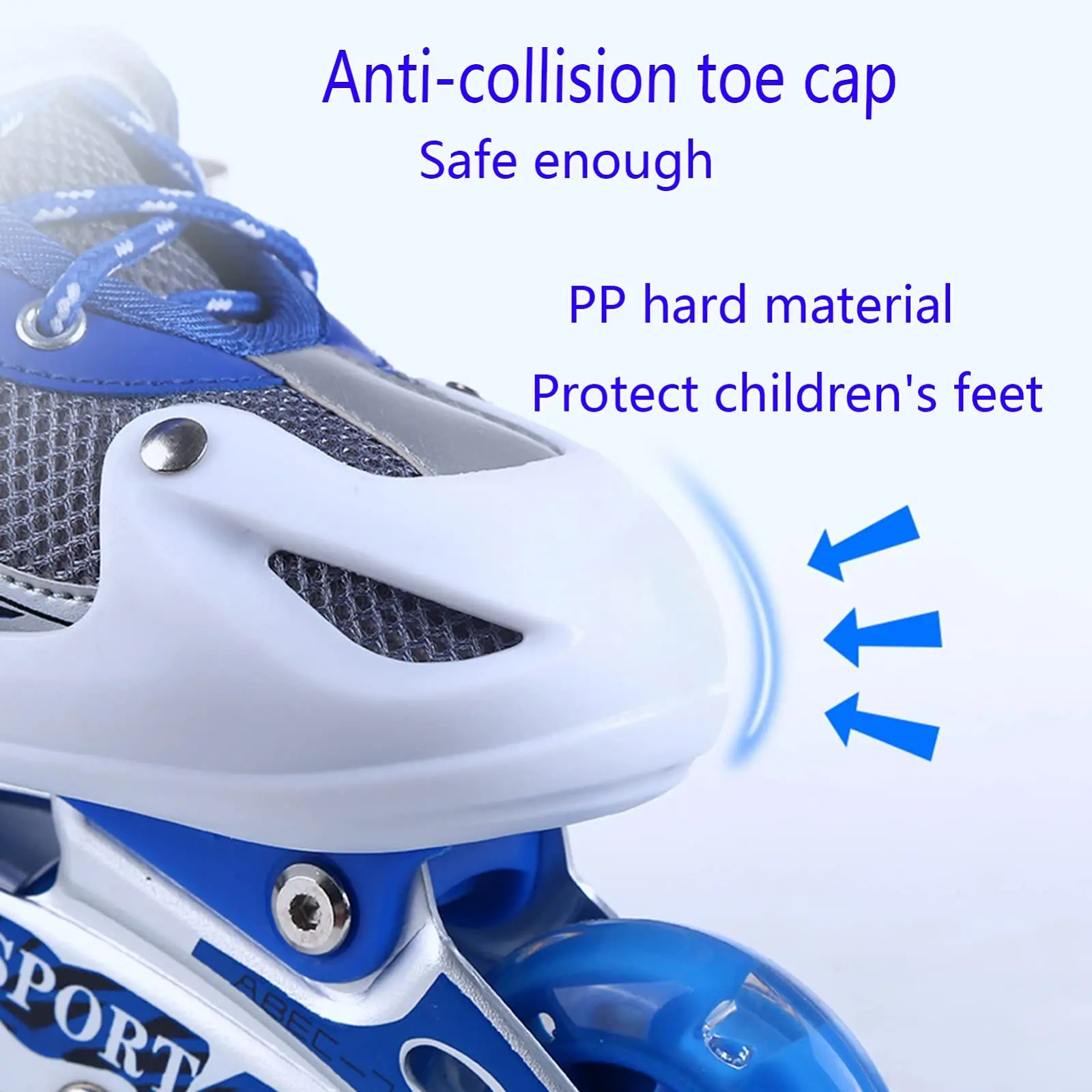 Patines de hielo en línea ajustables para niños con ruedas de luz completa, patinaje de rodillo iluminador para principiantes, zapatos de hielo para niños