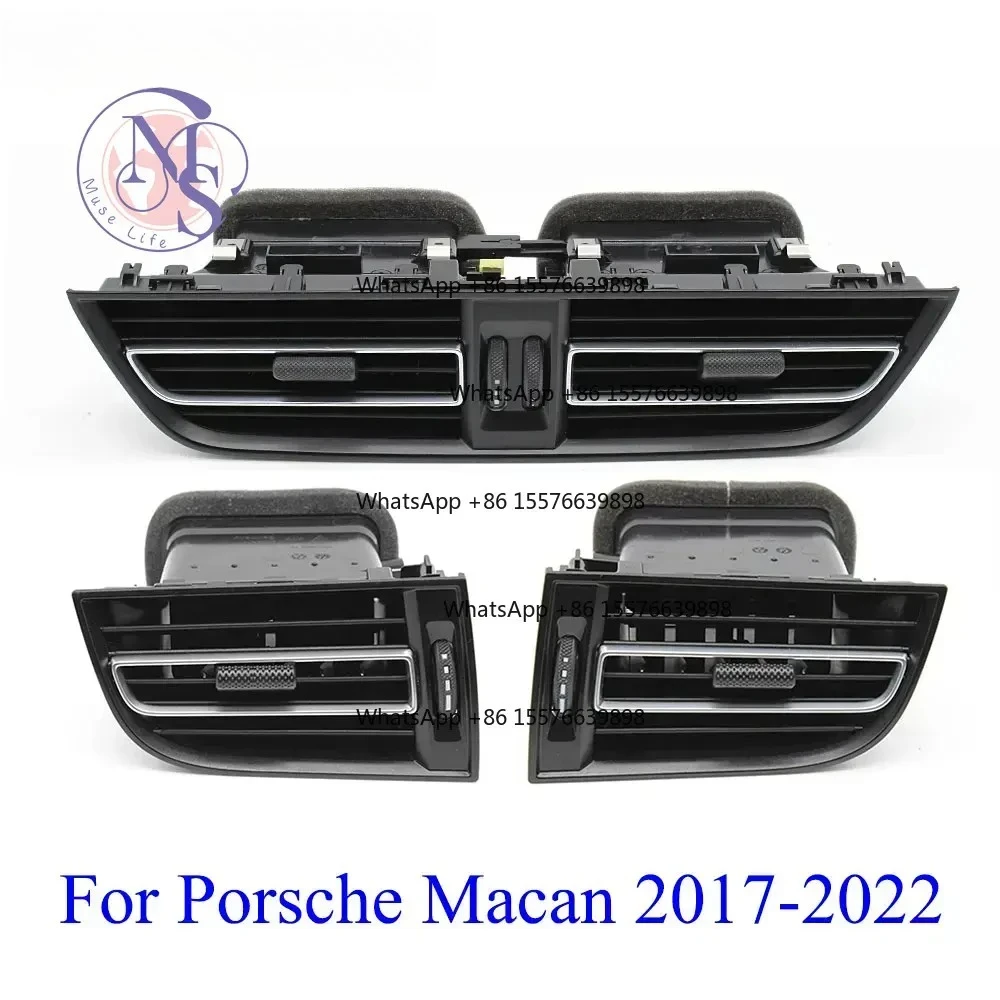 ZOCI-FOR- Rear Center AC Air Vent Outlet Grille Assembly Left Right For Porsche Macan 2017-2021