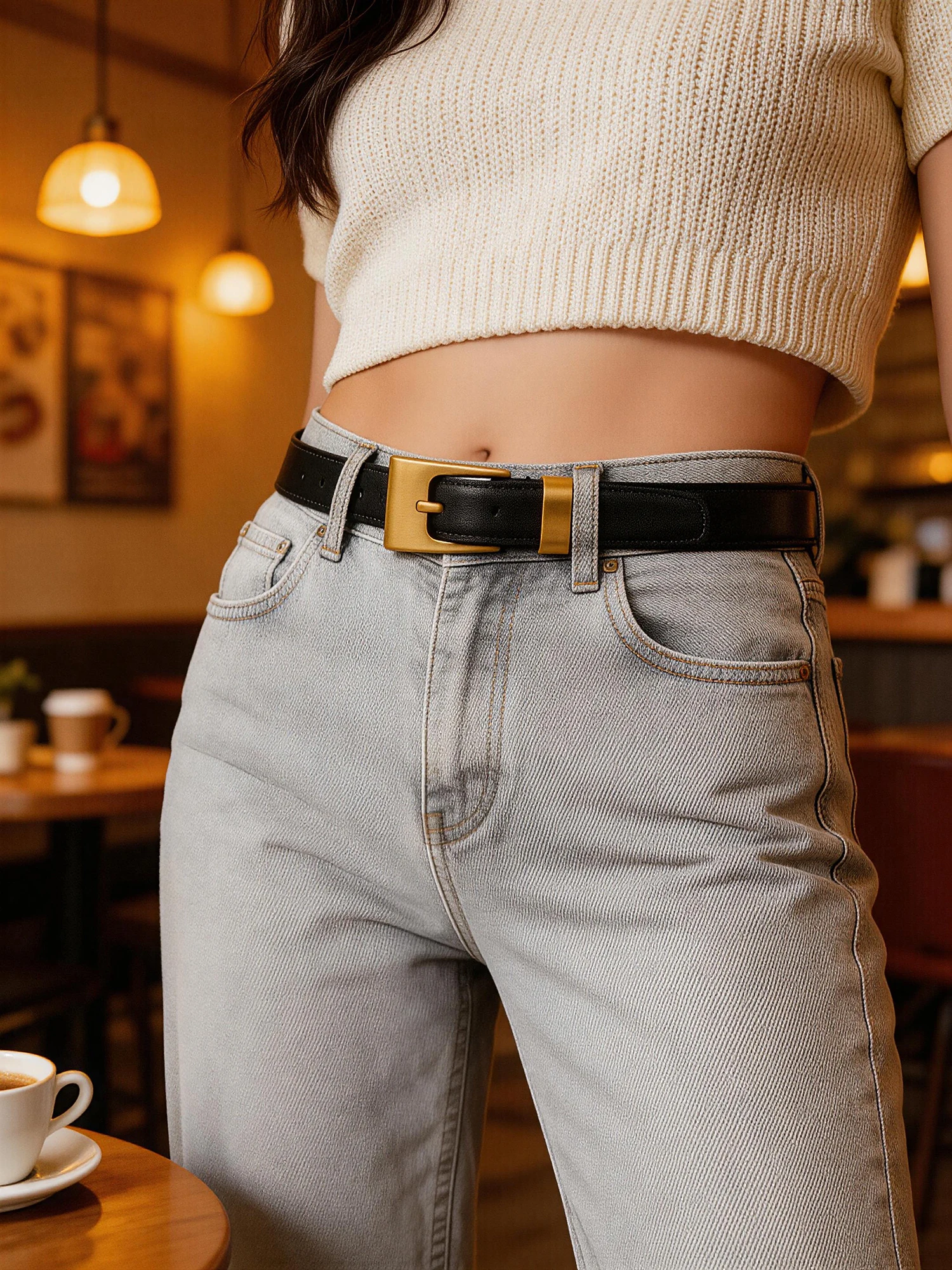 soft-top-layer-cowhide-belt-thin-buckle-for-dresses-coats-elegant-slimming-women's-fashion-accessories-leather-belts