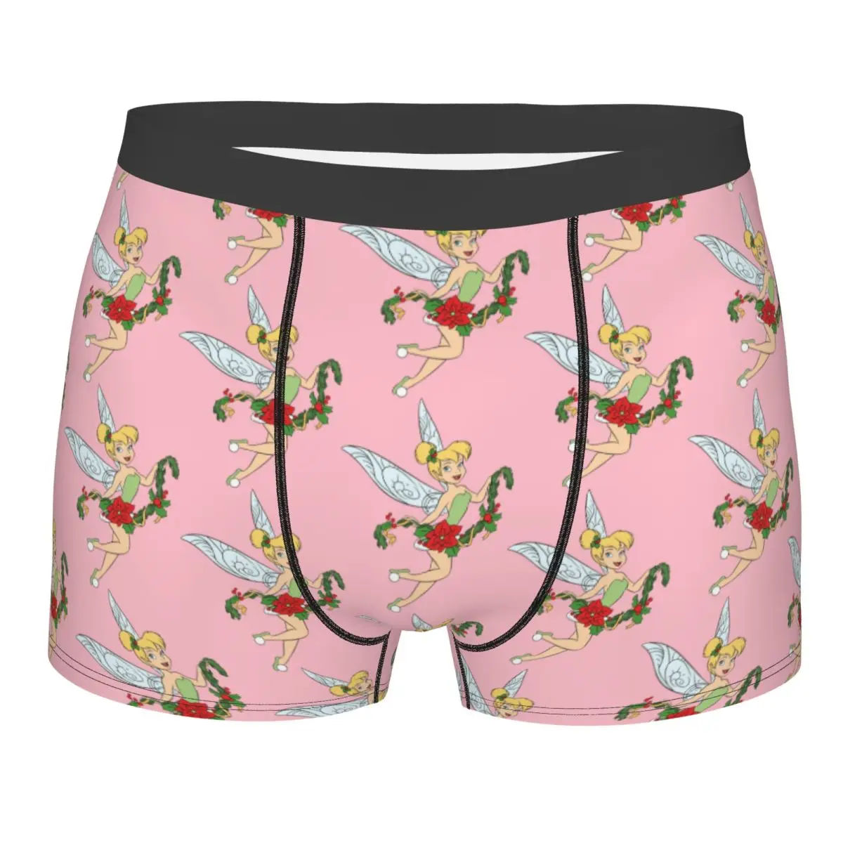 

Custom Cool Tinker Bell Cartoon Boxers Shorts Panties Men's Underpants Breathable Briefs Underwear