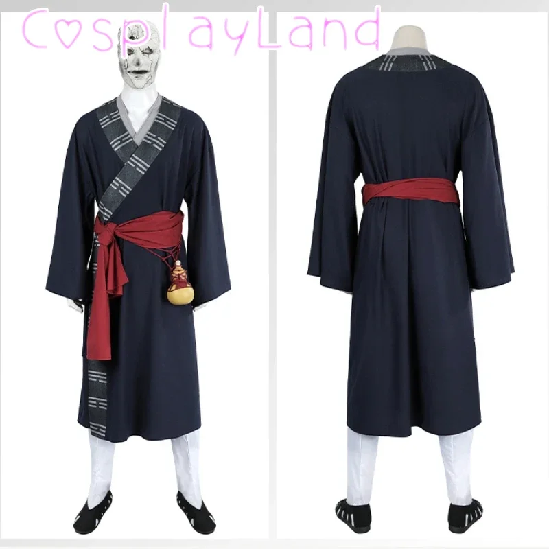 

New Arrival Game Cosplay Wukong MIDAOREN Cosplay Costume Black Myth Suit Halloween Costume Outfit Uniform Robe with Mask Props