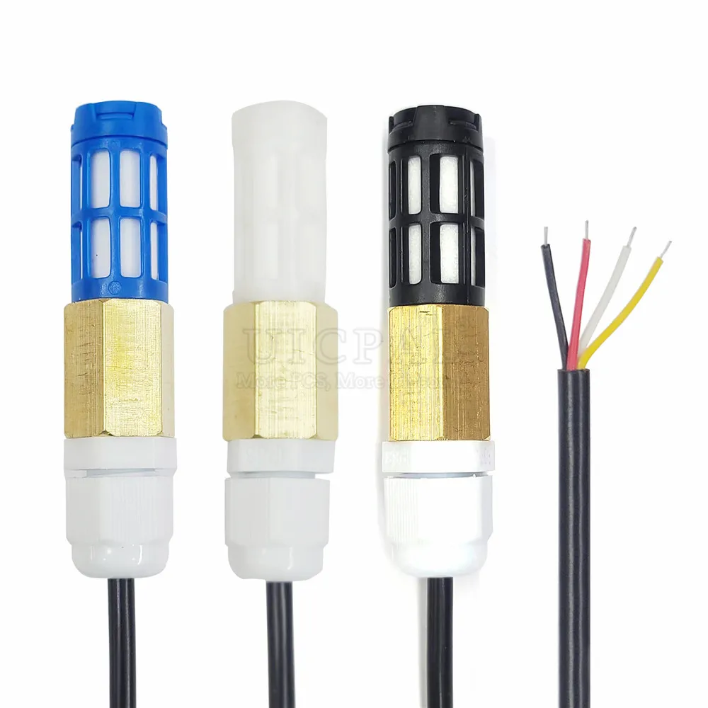 

Temperature Humidity Sensor Module Probe Cable Waterproof Digital Capacitance Sensors 1M I2C Output SHT40 SHT30 SHT20 SHTC3