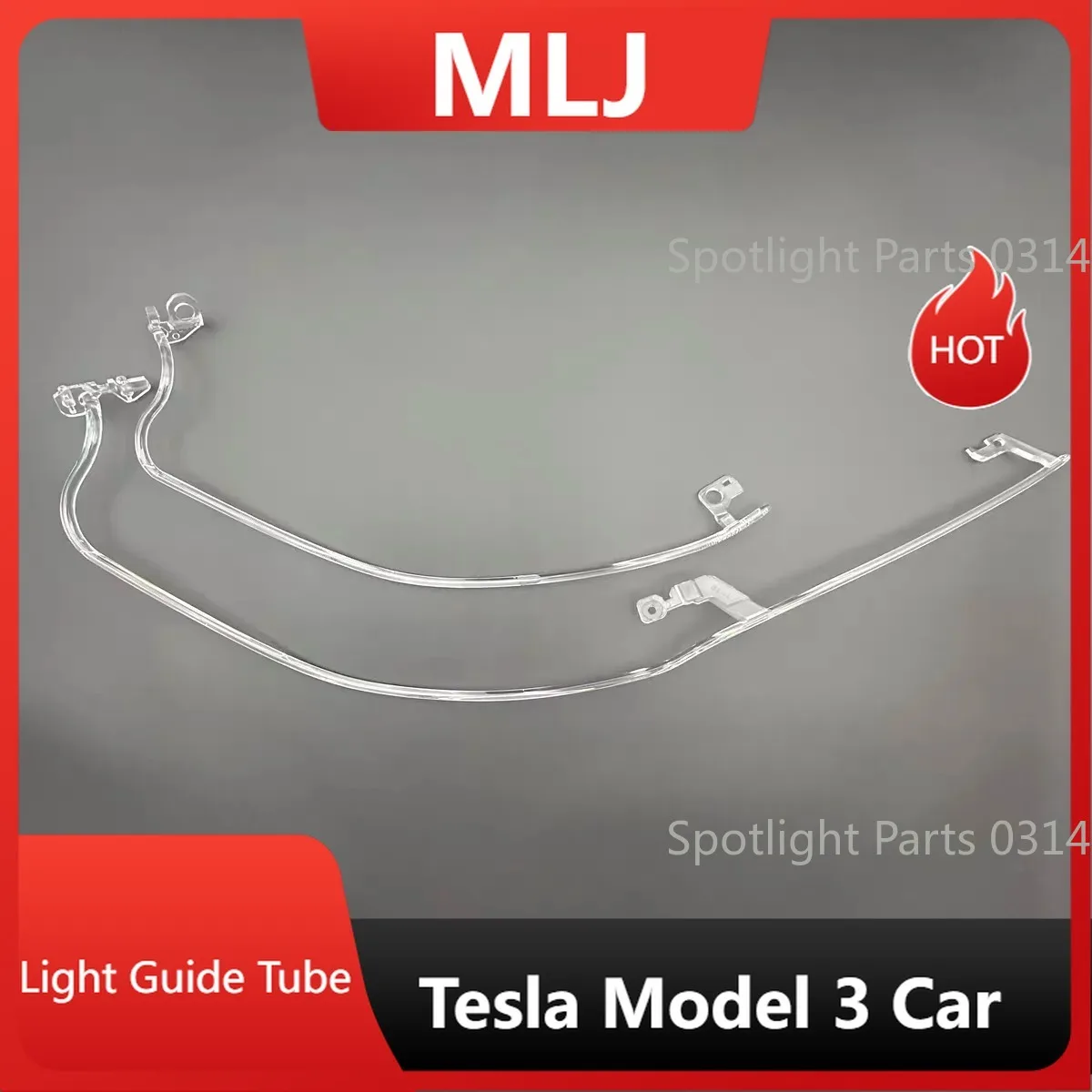 

For Tesla Model 3 2024 2025 Car DRL Headlight Light Guide Acrylic Plate Daytime Running Light Guide Tube Bar Car Accessories