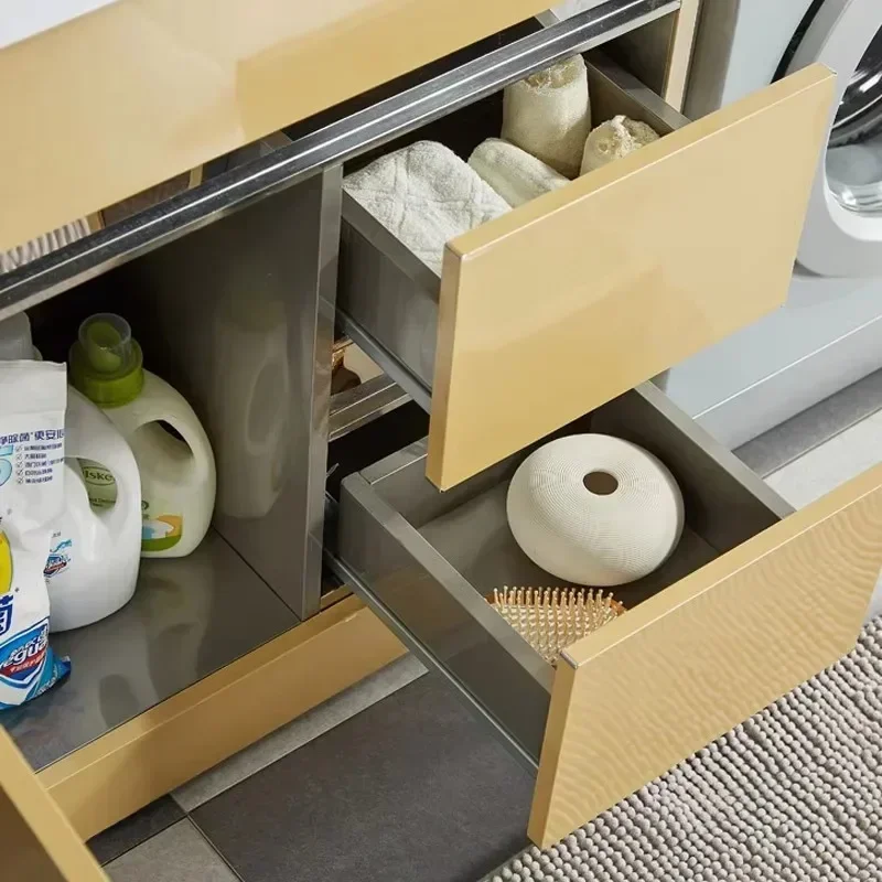 

Custom Bathroom Stainless Steel Waterproof Laundry Cabinets Laundry Room Sink Cabinet