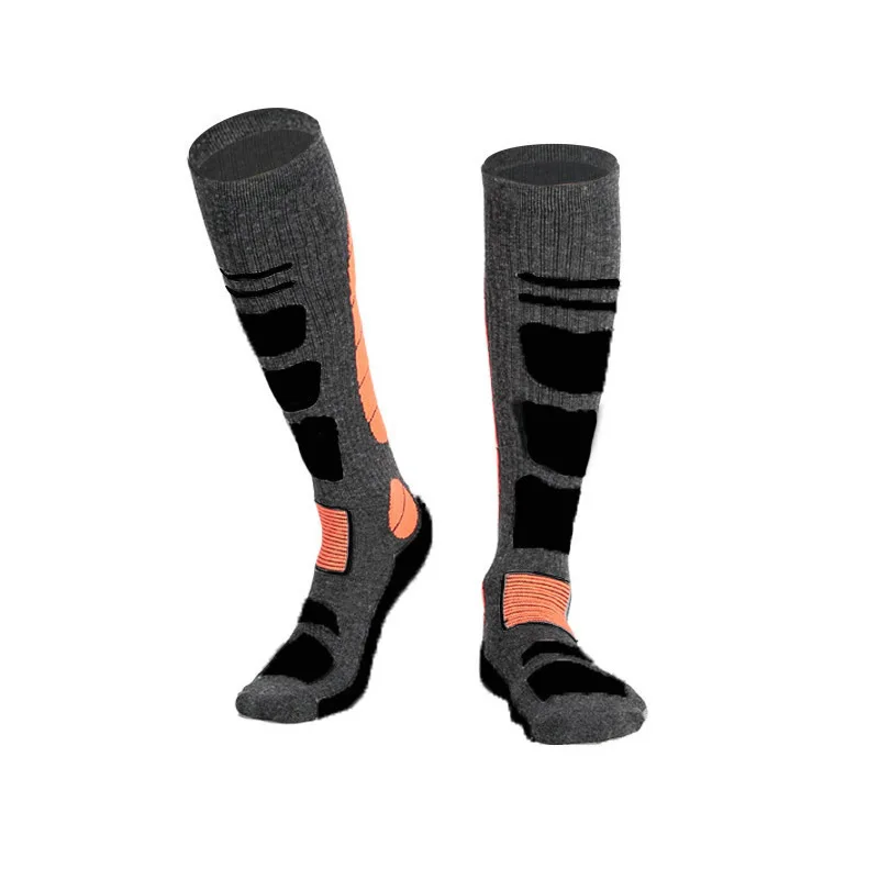 Calcetines térmicos hasta la rodilla para hombre y mujer, medias deportivas de lana para Snowboard, ciclismo, esquí Merino, senderismo y esquí, Invierno