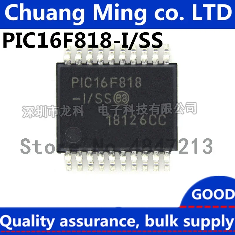 Free Shipping 10pcs/lots PIC16F818-I/SS PIC16F818 PIC16LF818-I/SS SSOP-20 New original IC In stock!