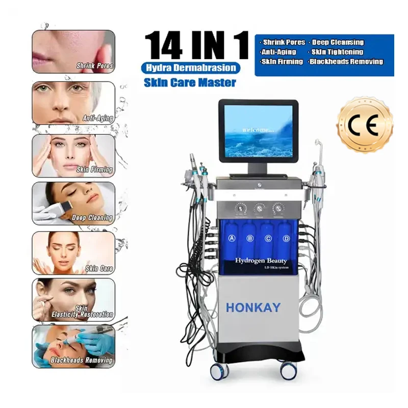 

Equipment Hydra Water Microdermabrasion Skin Deep Cleaning Hydrafaciaal Oxygen Mesotherapy Gun Lift Face Rejuvenation Best