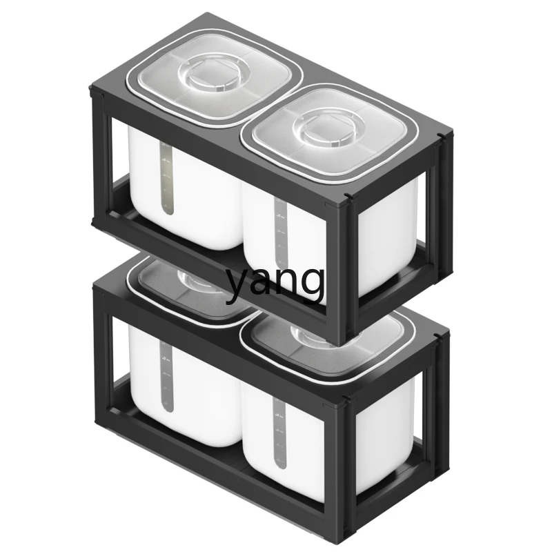 LH kitchen cabinet embedded rice bucket insect-proof moisture-proof sealed household rice storage tank