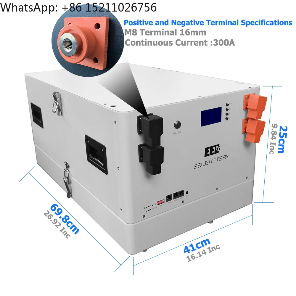 Stacked Energy Storage System 28.6KWh 48V 560Ah Lifepo4 Battery 48v 300ah 500ah 1000ah 15kwh lithium Batterie Server