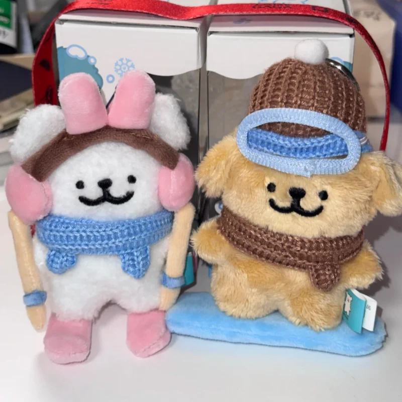 

Maltese Plush Pendant Winter Ski Series Cute Stuffed Dog Doll Soft Bag Decoration Trendy Collectible Figurine Gift Customized