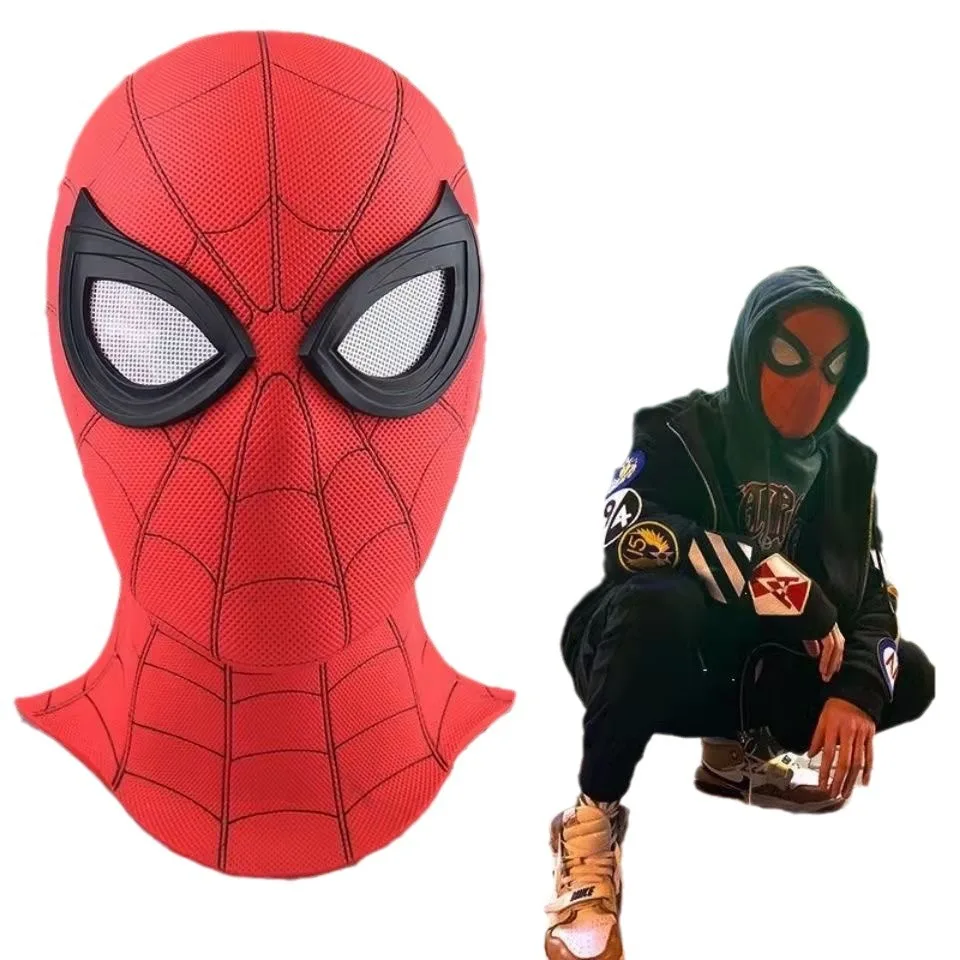 2025Cosplay Popular Spriderman Costume Masks Lens Prop Face Mask New Adult Spiderman Mask Superhero Mask