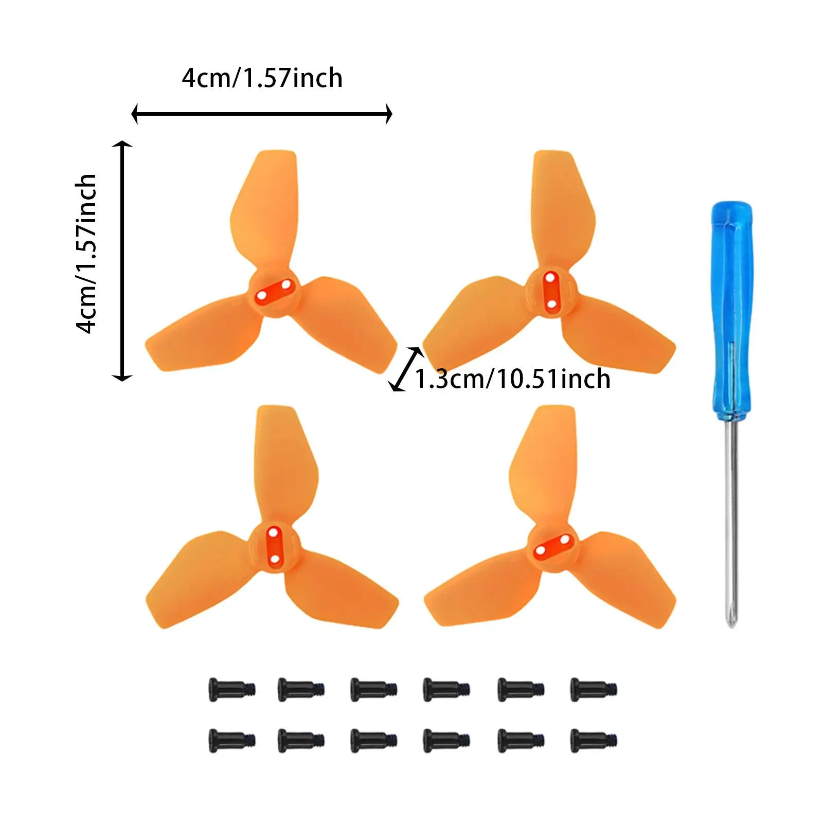 4 szt. Śmigła niski poziom hałasu DIY Quick Release przenośne akcesoria do dronów RC Drone wymiana części zamiennych do dronów RC Quadcopter