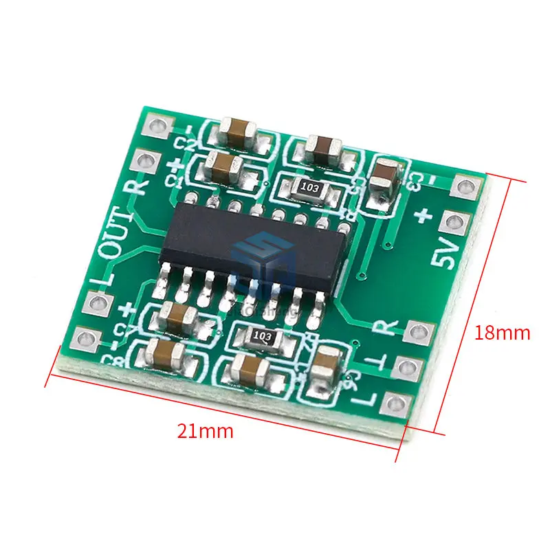 PAM8403 module Super digital amplifier board 2 * 3W Class D digital amplifier board efficient 2.5 to 5V USB power supply