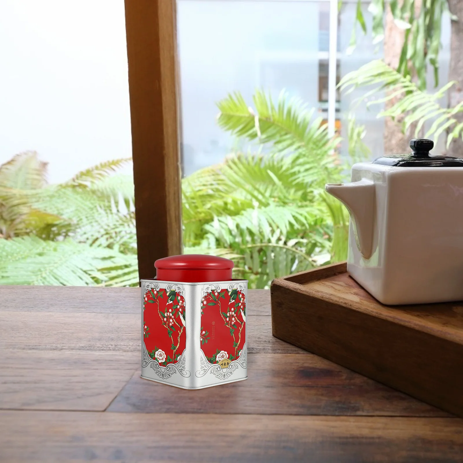 

Tea Canister Square Sealed Cans For Loose Leaf Tea Storage Airtight Storage Cans Candy Snacks Container Jar
