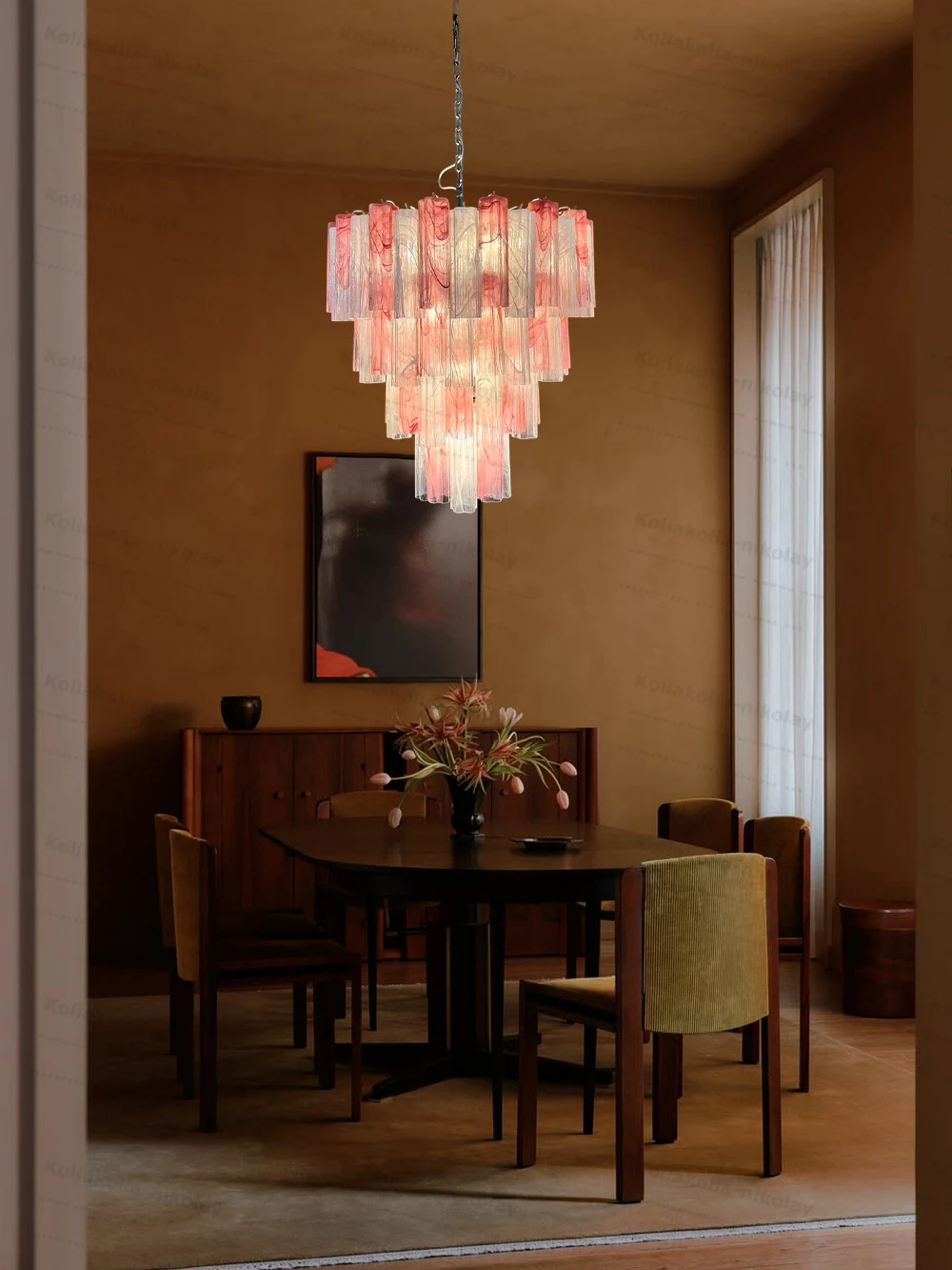 The Wedding Bouquet Glass Art Dimming LED 2026 Chandelier Hanging Lamps Lustre Suspension Luminaire