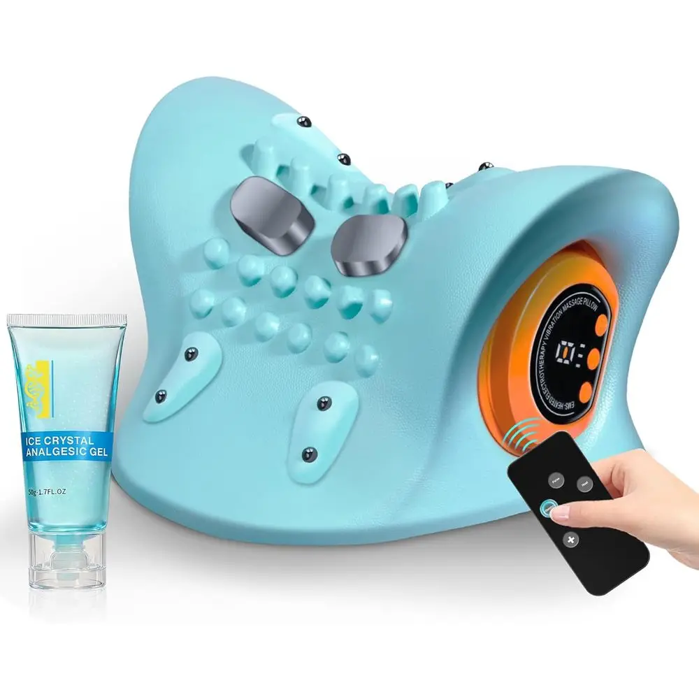 

Массажер для шейного отдела позвоночника с подогревом, портативный корректор осанки для снятия боли и расслабления мышц