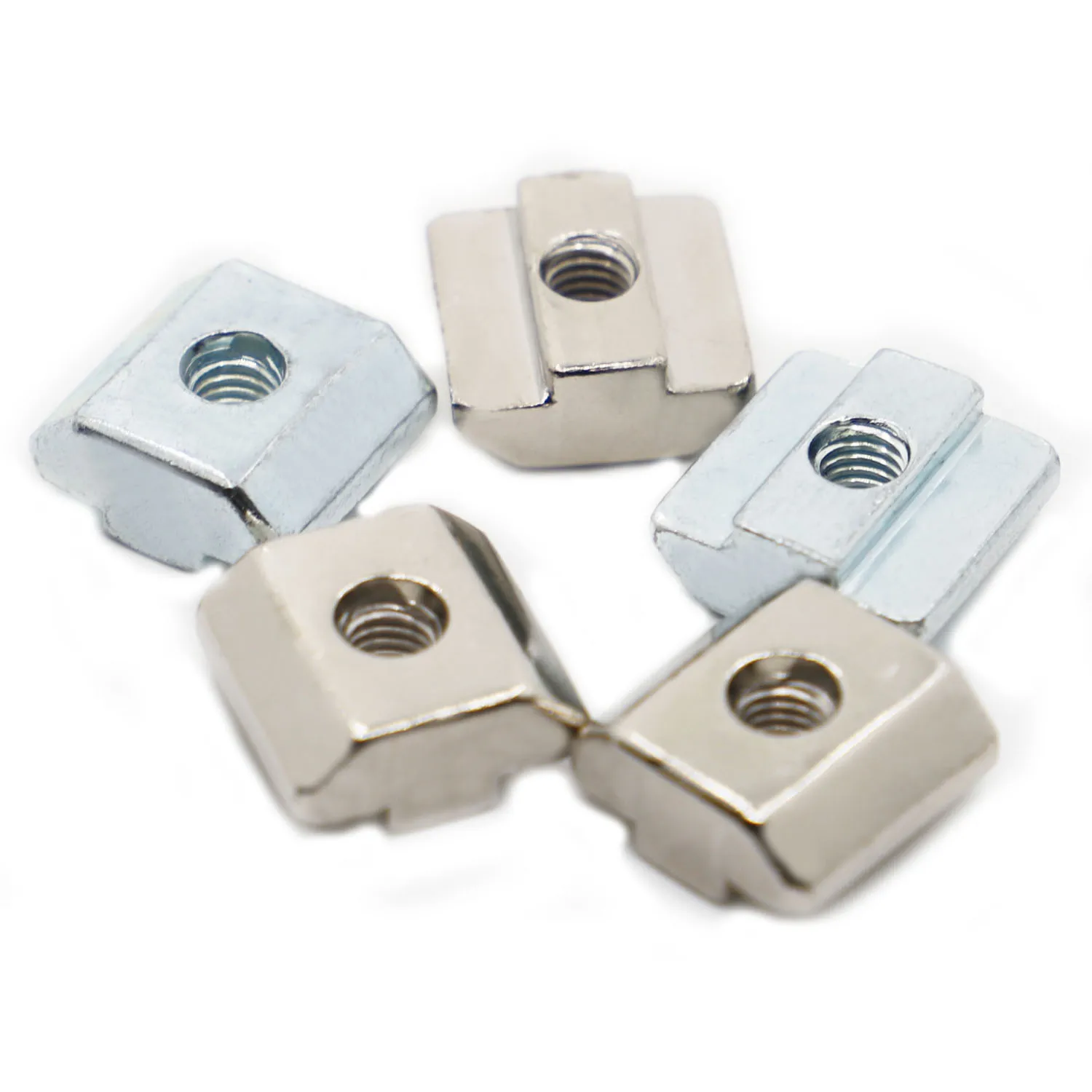 T Block Square Nut M3 M4 M5 M6 M8 T-Track Sliding Hammer Nut for 2020 3030 4040 4545 Aluminum Profile Slot Connector Accessor