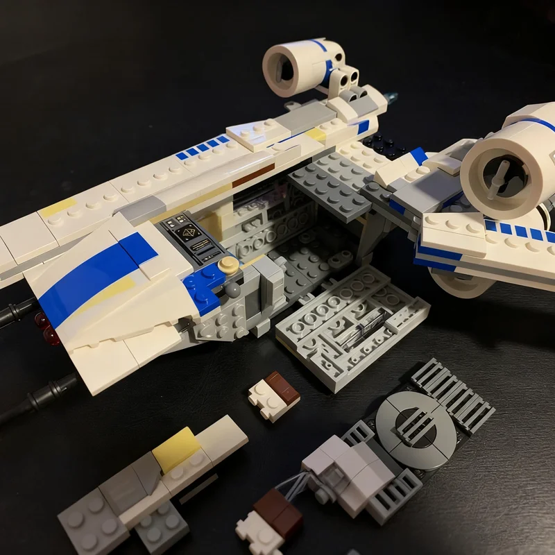 565 pçs moc melhorado u asa alternativa construir estrela batalha modelo blocos de construção arquitetura brinquedos presentes natal tijolo crianças