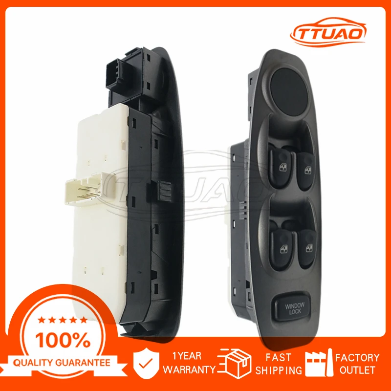 Botón Interruptor Maestro para Elevalunas Eléctrico de Coche Hyundai Accent Verna Avega Brio 2000-2003 2004 2005 93570-25000 9357025000 93570 25000