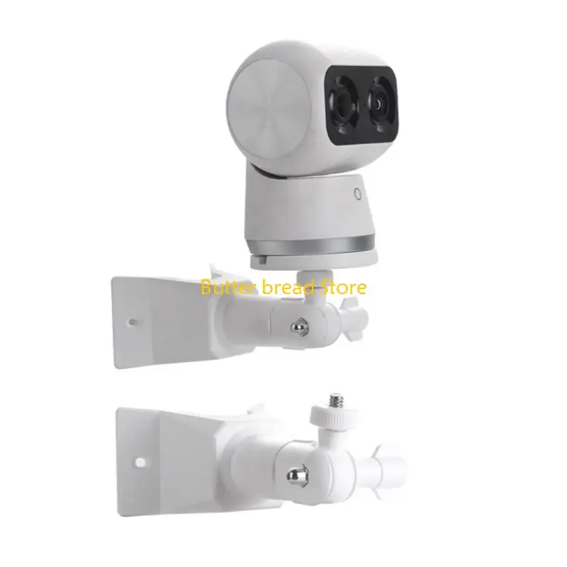 W89C Damage Less No Drill Wall Mount Corner Bracket Support Rack For Camera Secure Easy Installation Sturdy Adjustable Holder