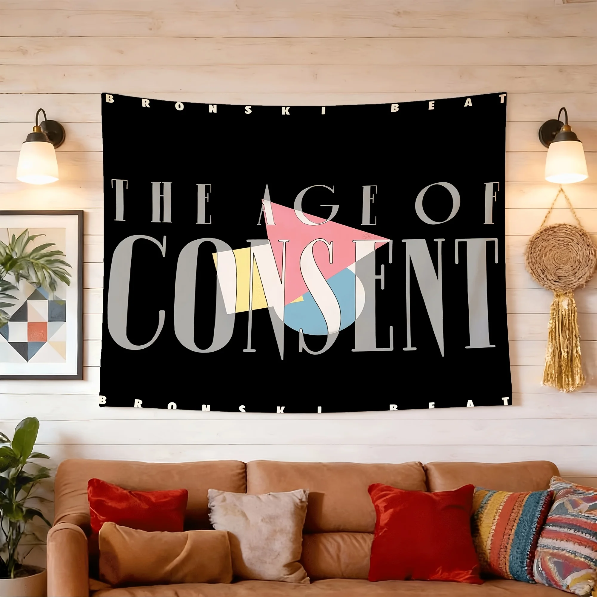Bronski Beat Inspired Peach Skin Wall Tapestry | Multifunctional Decor for Bedroom, Dorm, Home, and Office, Ideal for Party Backgrounds, Universal Festival Gift