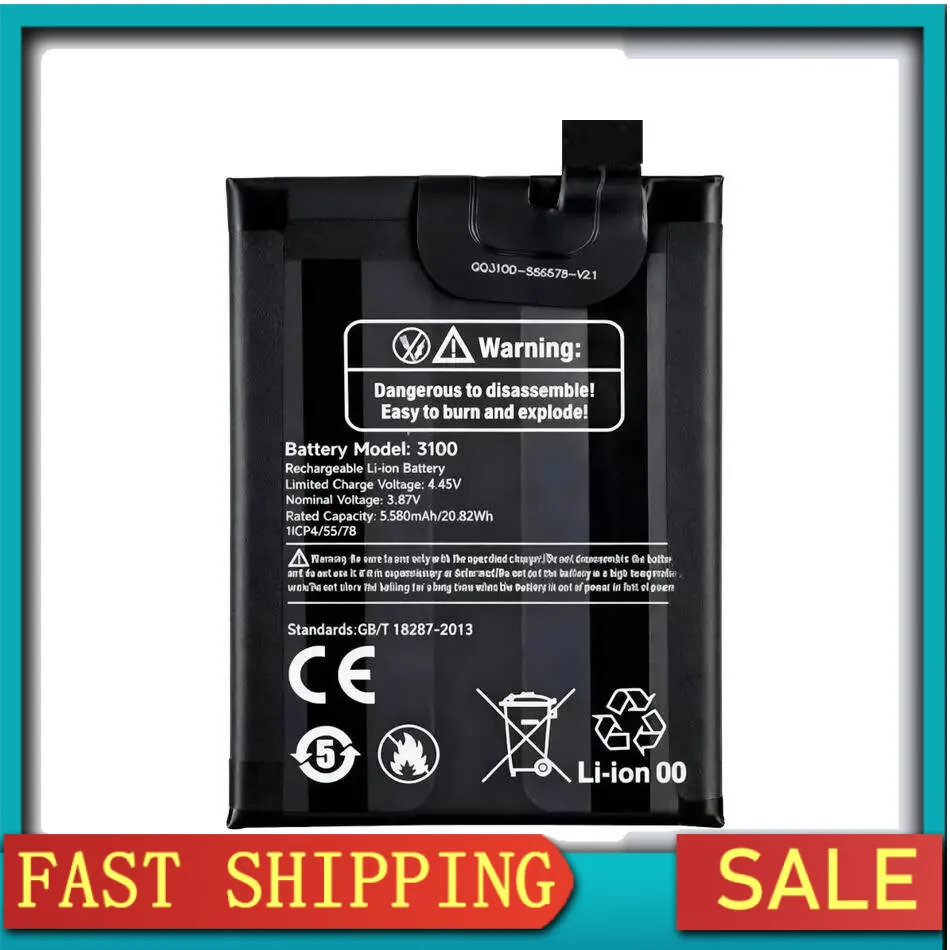 

For Ulefone Armor 17 Pro Reliable Power Environmentally Friendly Mobile Phone Battery 5380Mah