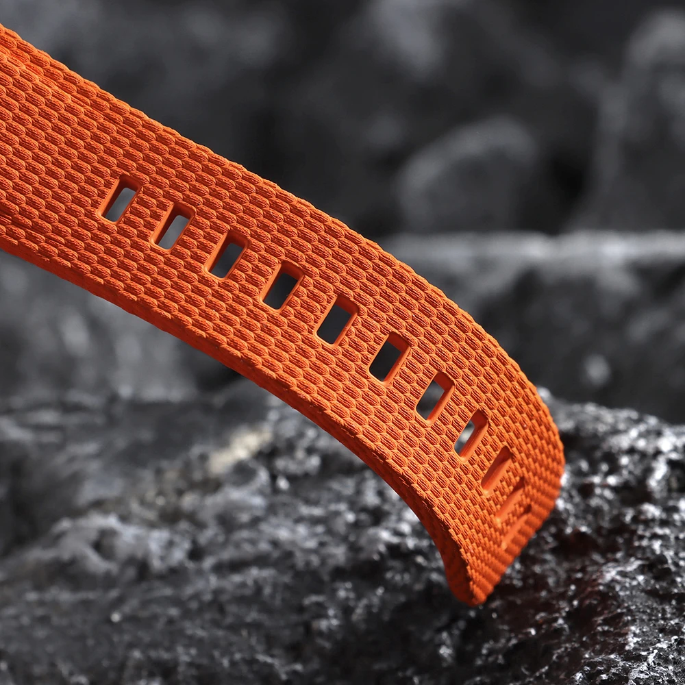 Neue Gebogene Gummi-Uhrenarmbänder 20mm 21mm 22mm Uhrenarmband Schnellverschluss FKM Uhrenarmbänder Armband für Omega für Swatch Herren – Detail 28