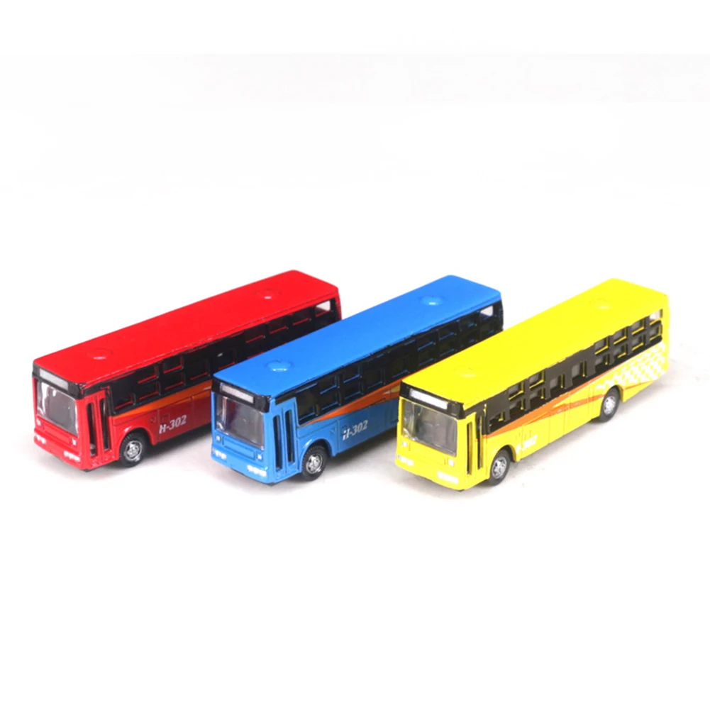 1/150 Scale Alloy Bus Model High Simulation Toy Car Model Vehicles City Tour Bus ABS Car Model Toys Gifts For Child Kids【Random】