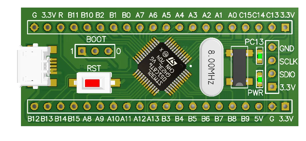 STM32L0 low power M0 core board minimum system board evaluation board STM32L051C8T6 development board