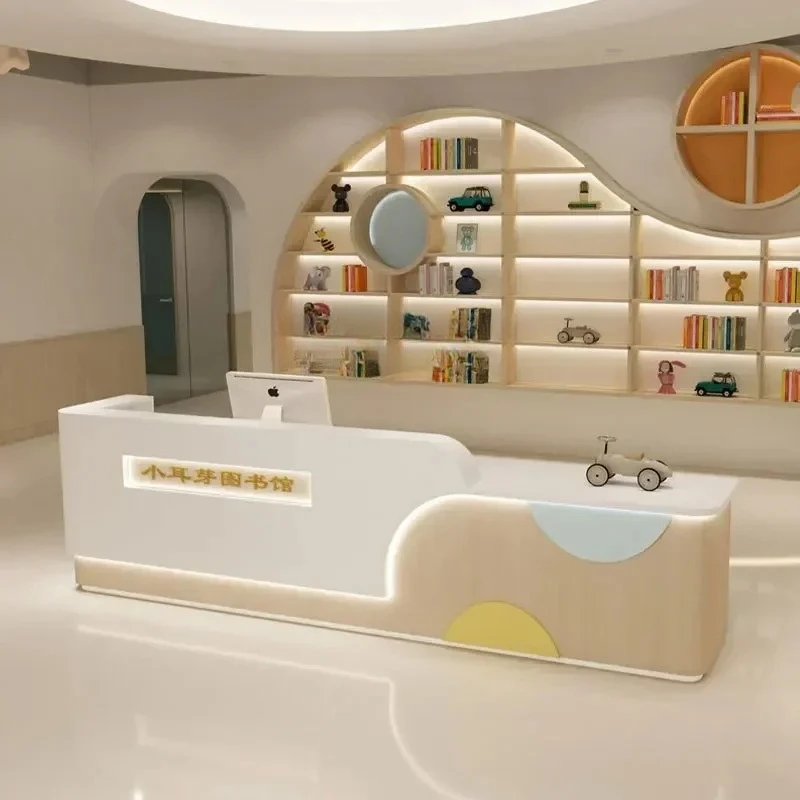 Education School Training Institution Front Desk Early Childhood Education Center Bar Counter Cartoon Shop Cashier