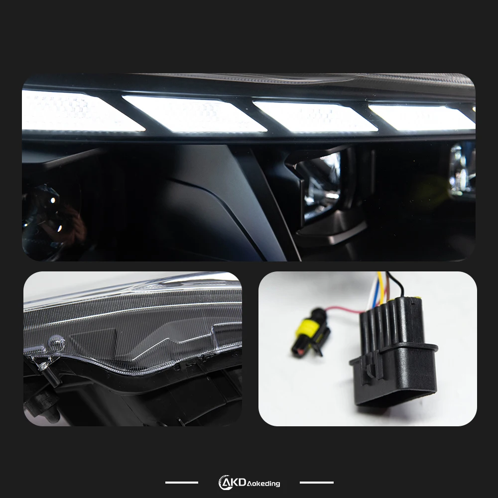 AKD نموذج سيارة لميتسوبيشي لانسر المصباح 2008-2019 لانسر EX LED المصباح LED DRL Hid زينون رئيس مصباح اكسسوارات السيارات