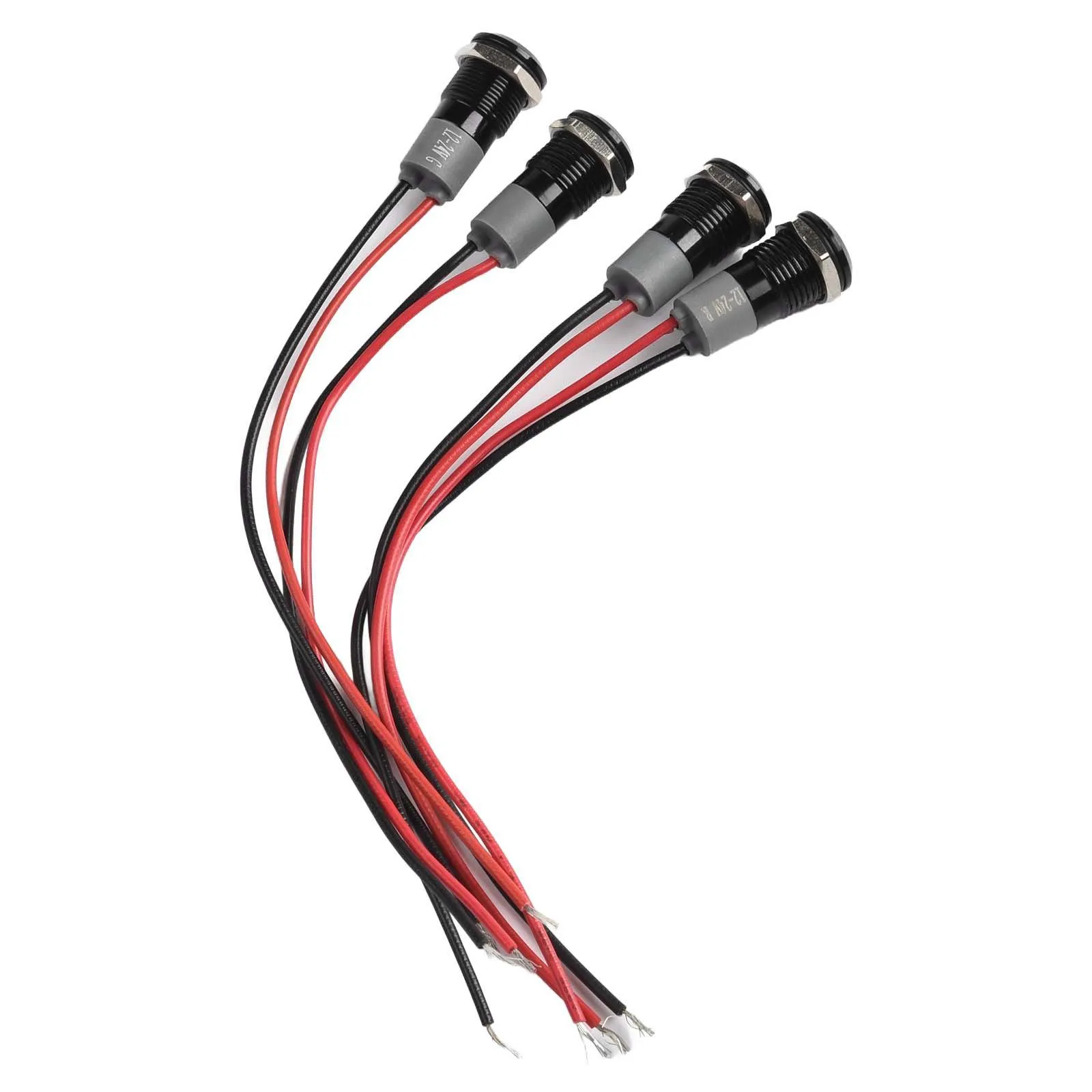 Perfect For Outdoor Use 12mm Signal Light 12mm Waterproof Signal Light Black Oxidation Coating IP67 Waterproof Rating