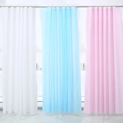 1pc Solid Color Shower Curtain PEVA Waterproof Shower Curtain Bathroom Partition Curtain Bathroom Decoration Accessories