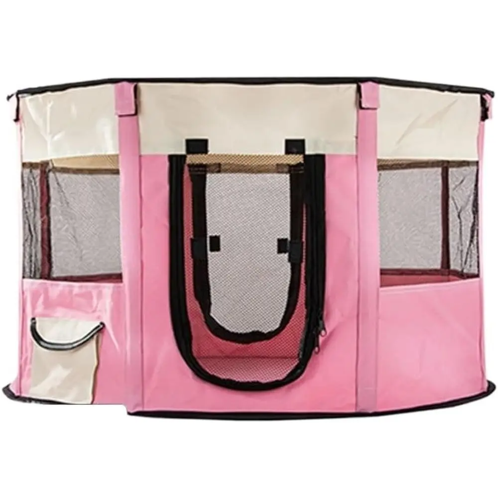 

Medium Pink Enclosed Cat Nest with Shelves and Climbing Wall for Maternity and Play