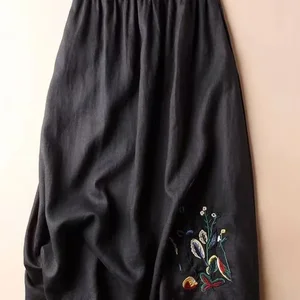 7 principais vendas saia linho bordada - №7