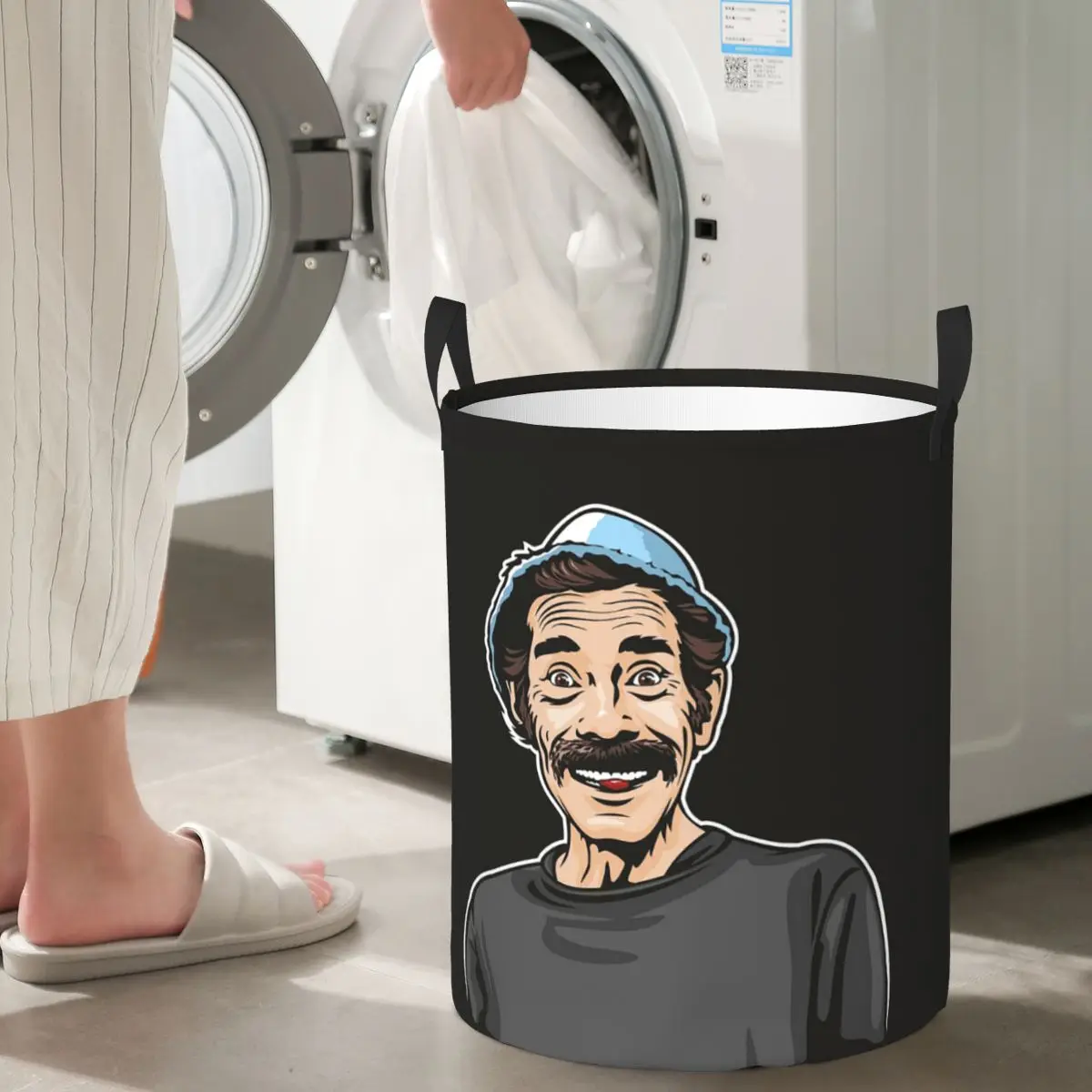 Don Ramon - El Chavo Del Ocho Cestas de lavandería plegables, cesta de almacenamiento para ropa sucia y artículos diversos, cesto grande impermeable