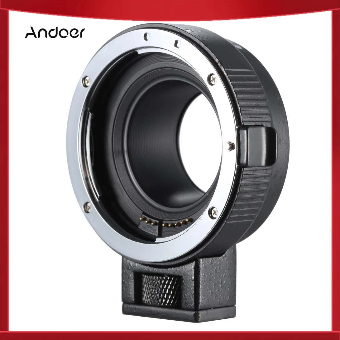 Andoer EF-EOSM Lens Mount Adapter Canon EF/EF-S Series Lens to EOS M EF-M M2 M3 M10 Camera Body Support Image Stability