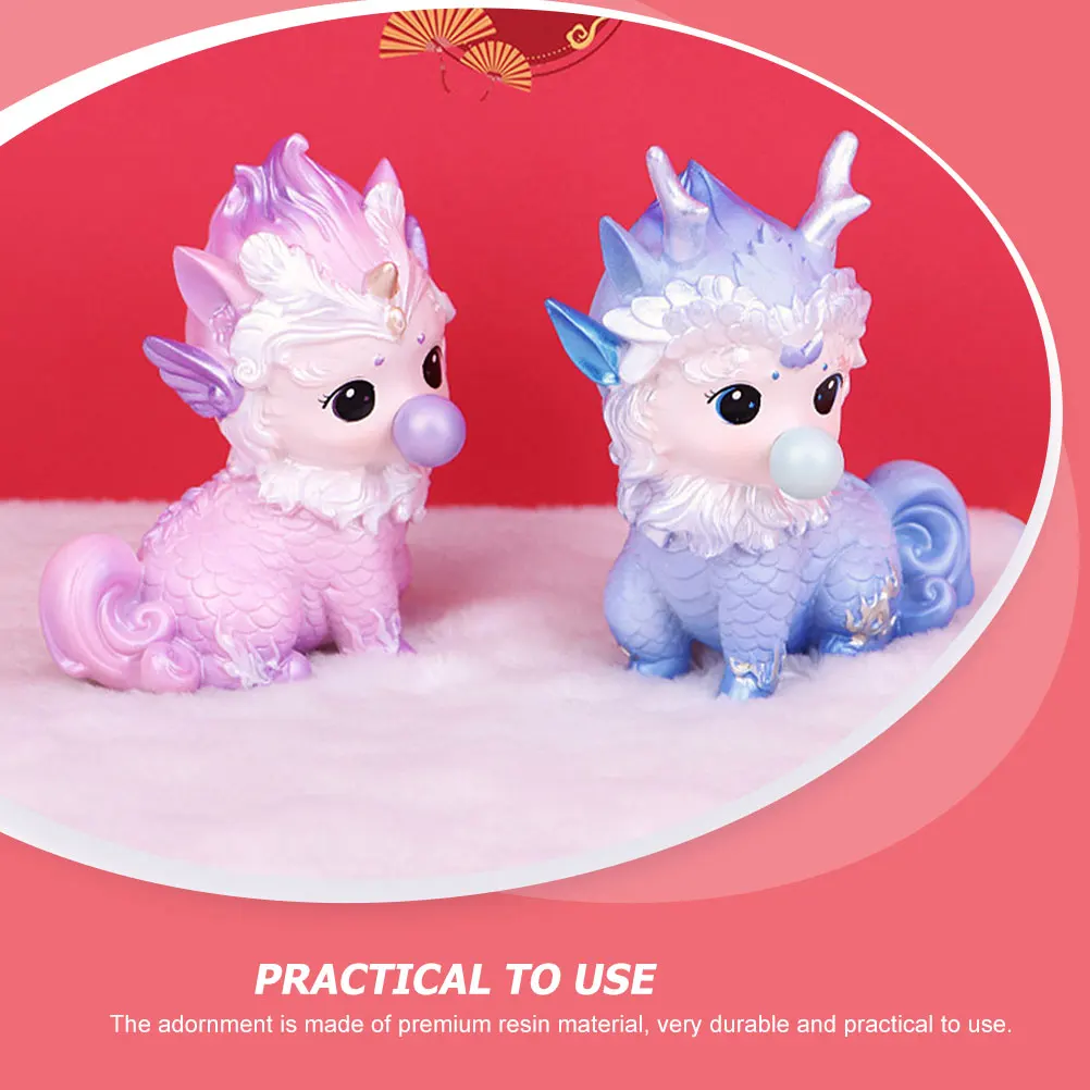 

1pcs Resin Fortune Beast Statue Adorable Animal Ornament Home Decor Gift Desktop Adornment Creative Office Household Beast