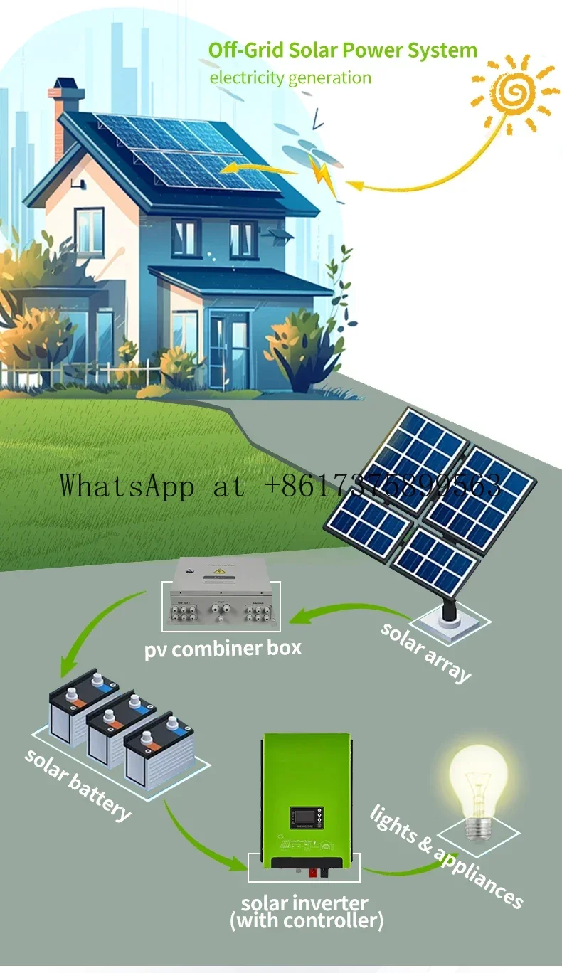 3 KW 5 KW Low Frequency 24 V 48 V Single Phase Hybrid Inverter for Home Use
