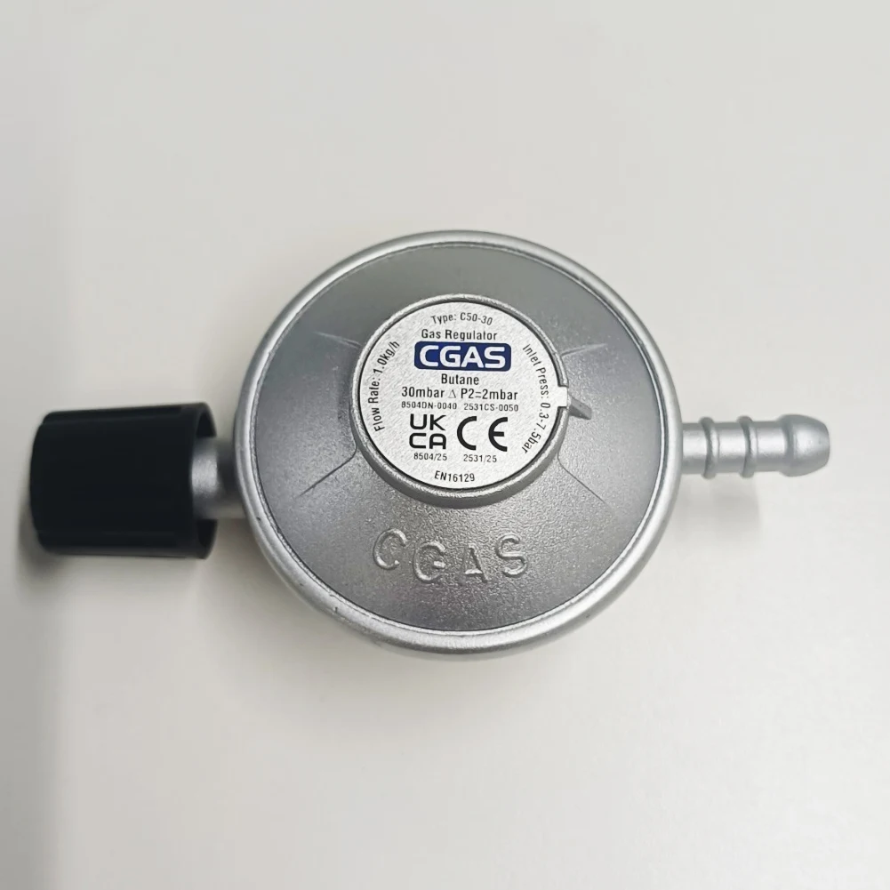 Low Pressure Gas Regulator Barb Hose Connection 7/16 Inch Control Valve Flow Low Pressure Propane Regulator for BBQ Grill view 6