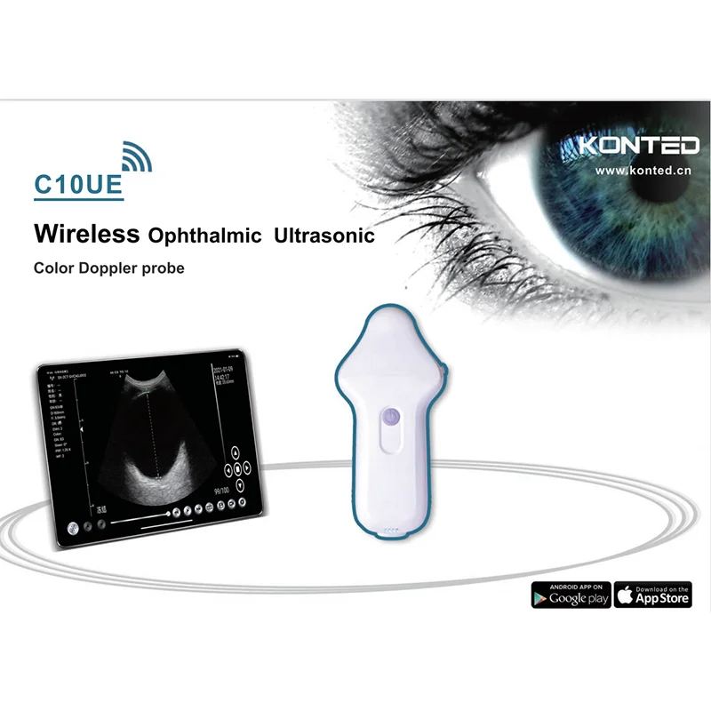 

Wifi Wireless Color Ophthalmic Ultrasound Micro Convex Doppler Probe Support iOS Android Windows for Eye