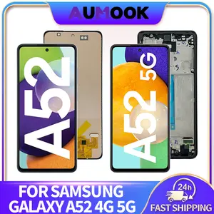 Bilashmart LCD Screen Samsung Galaxy A52 4G 5G LCD Display Touch Screen Digitizer Assembly A525F A525M A526B A526W A526U Repair Parts