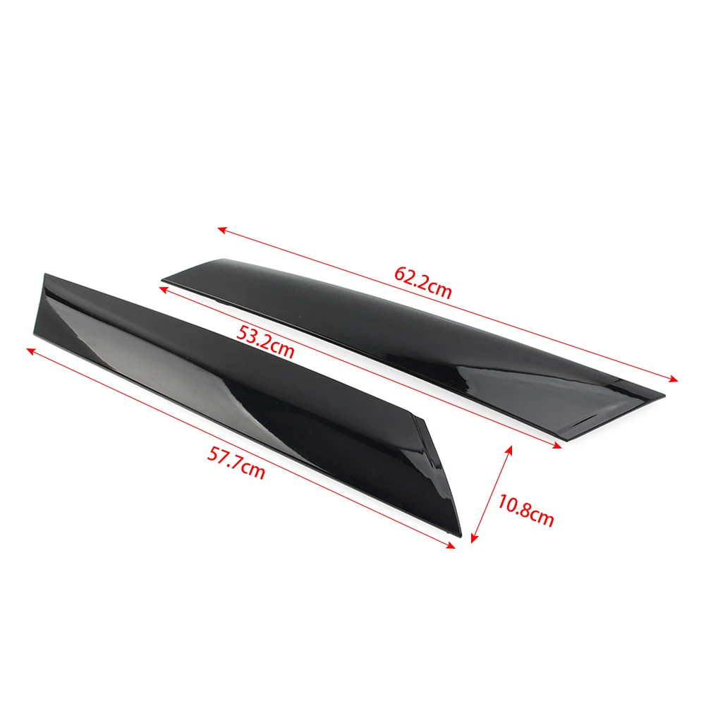 1 Pair Car Front Side Windshield A Pillar Decoration Trim For Mini Cooper R55 R56 R57 51137272583 51137272584 Glossy Black