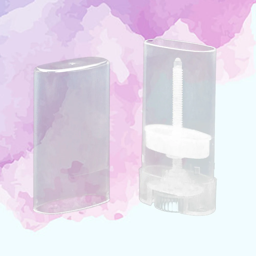 10 قطعة أنبوب أحمر الشفاه الشفاف حاوية فارغة لمرطب الشفاه تلوين مسحوق تخزين أنبوب بلاستيكي #2