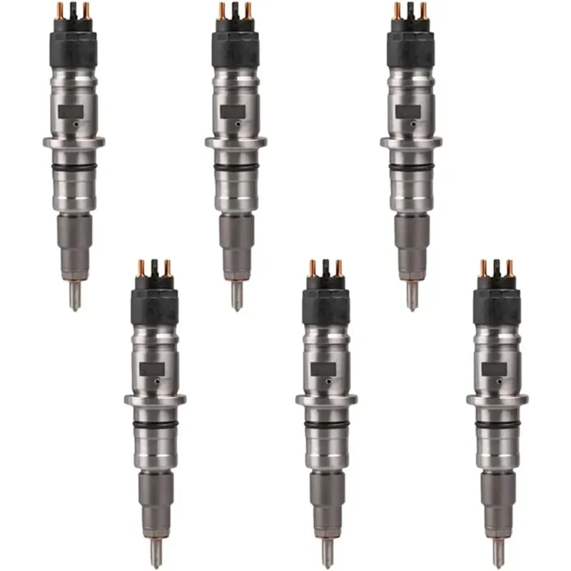 6Pcs Tube Diesel Fuel Injectors 0445120050 68027067AA 4940095W/ For Dodge Ram 2500&3500 6.7L 2007-2012