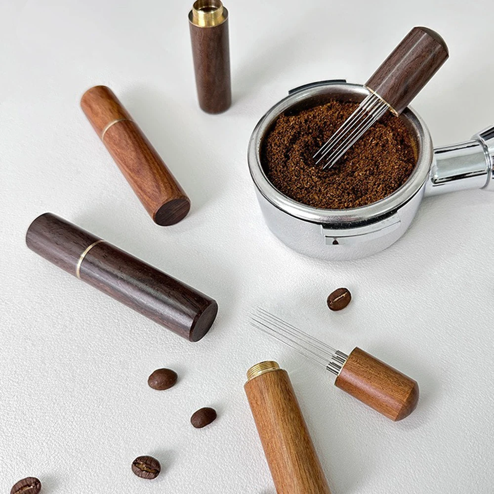 6 دبوس مسحوق قهوة اسبريسو صغير العبث إبرة أواني القهوة المحمولة لكسر التكتل والإبر اثارة #1