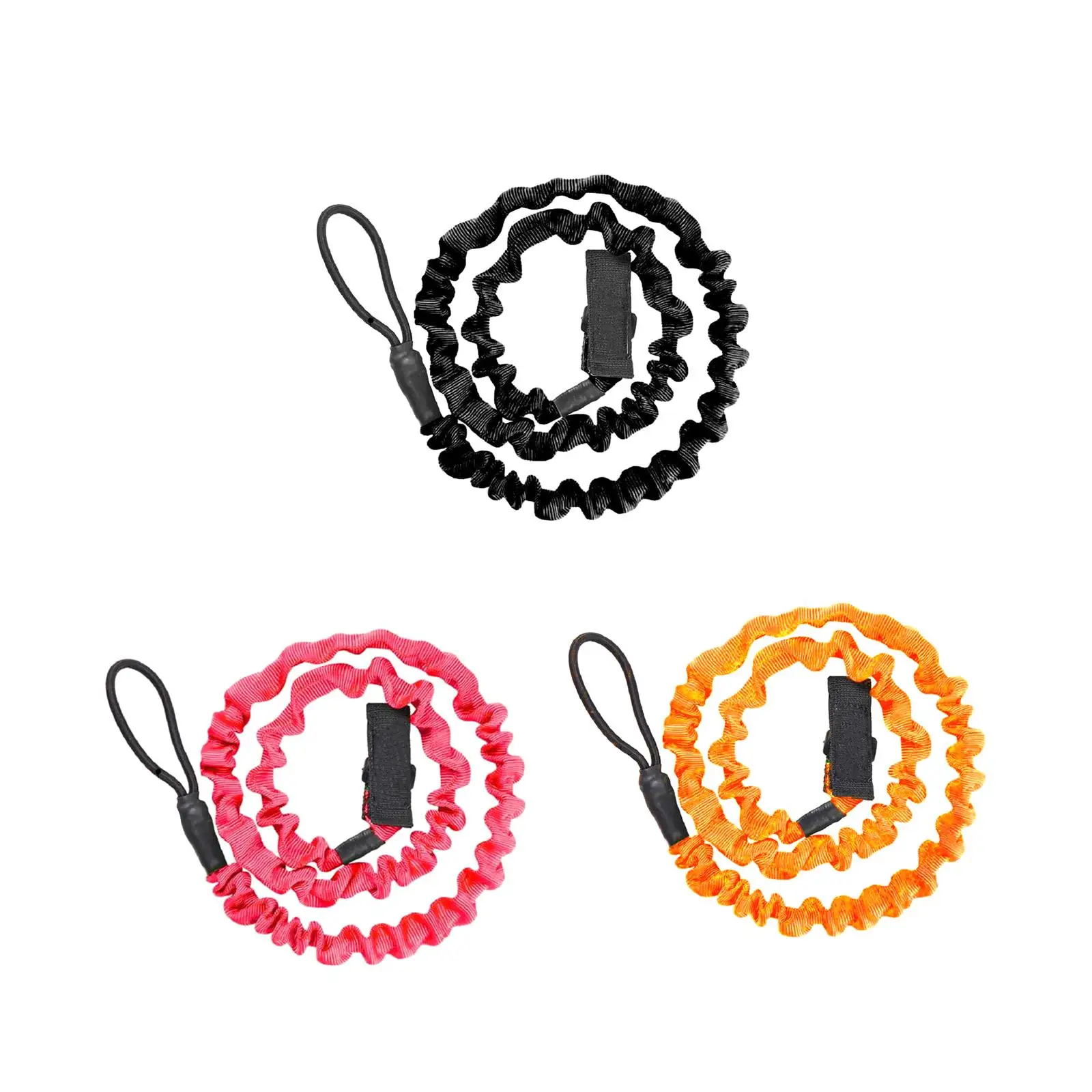 Wiosło kajakowe smycz pęta rozciągliwa 37,40 cala-59,06 cala lekka Leash do wiosła do łodzi surfingowej akcesoria do łodzi pontonu