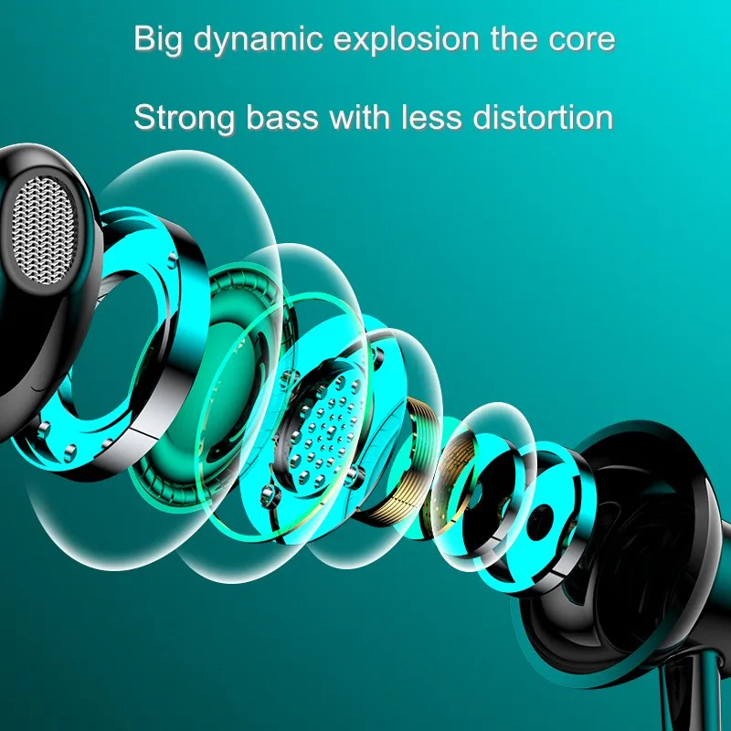 25H battery Life Wireless Bluetooth Headphones Magnetic Hifi Stereo Neckband Earphones LED Sports Waterproof Headsets Support TF