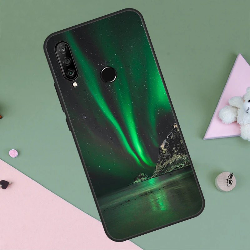 Northern Lights Case For Huawei Nova 9 10 SE 5T 3i 7i 8i 11i Y60 Y61 Y70 Y90 P60 Mate 60 Pro P30 P40 Lite