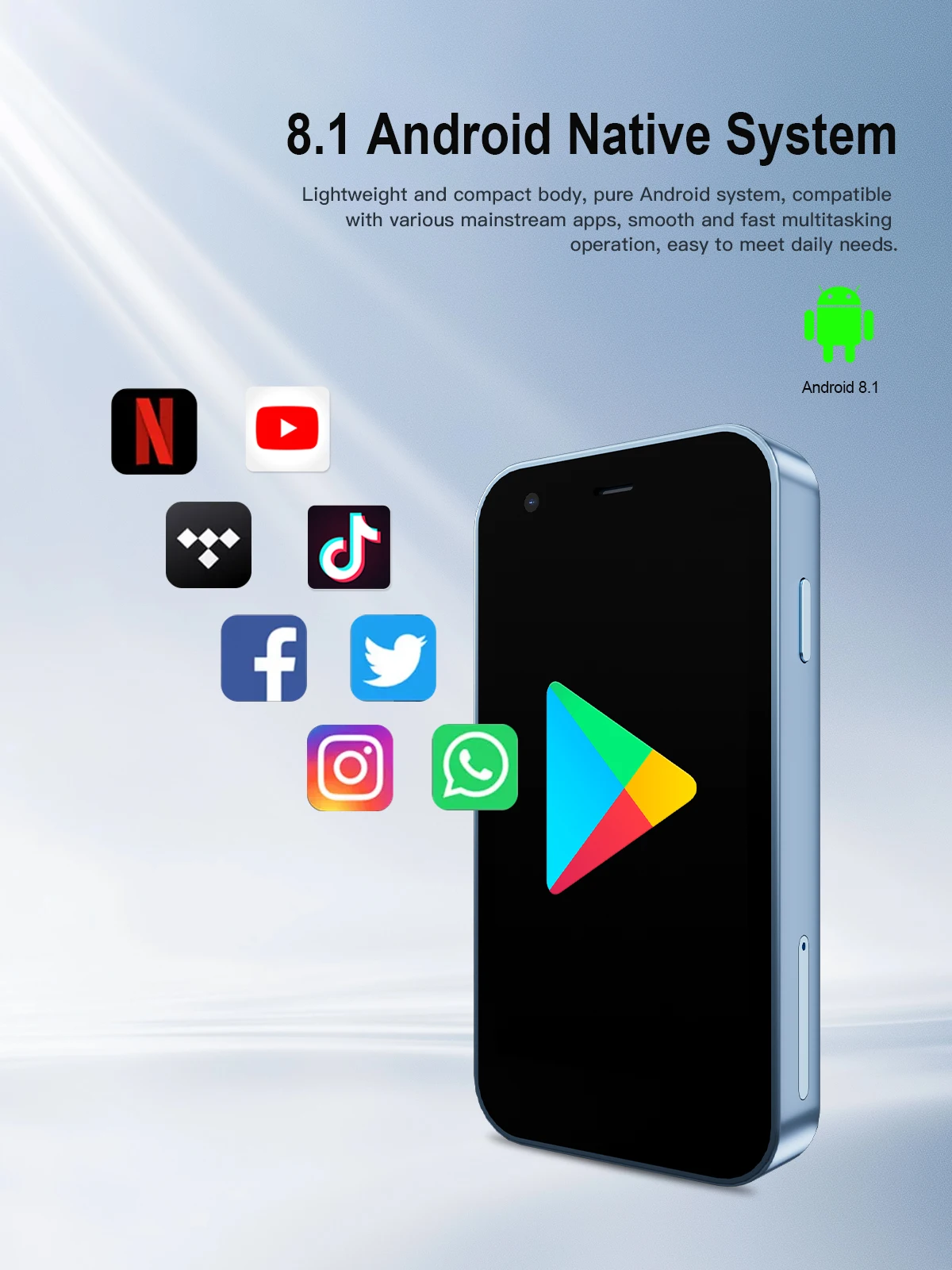 SERVO 15SE Super Mini Smartphone3G WCDMA Dual SIM Android System 2GB+16GB Play Store Wifi 3.0" Small Pocket Cheap Smart Phones